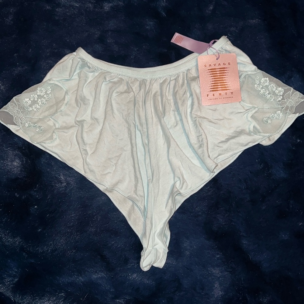 A Peek Behind The Lace Savage X Fenty sleep shorts
